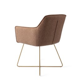 Jesper Home Hofu Dining Chair Cross Gold