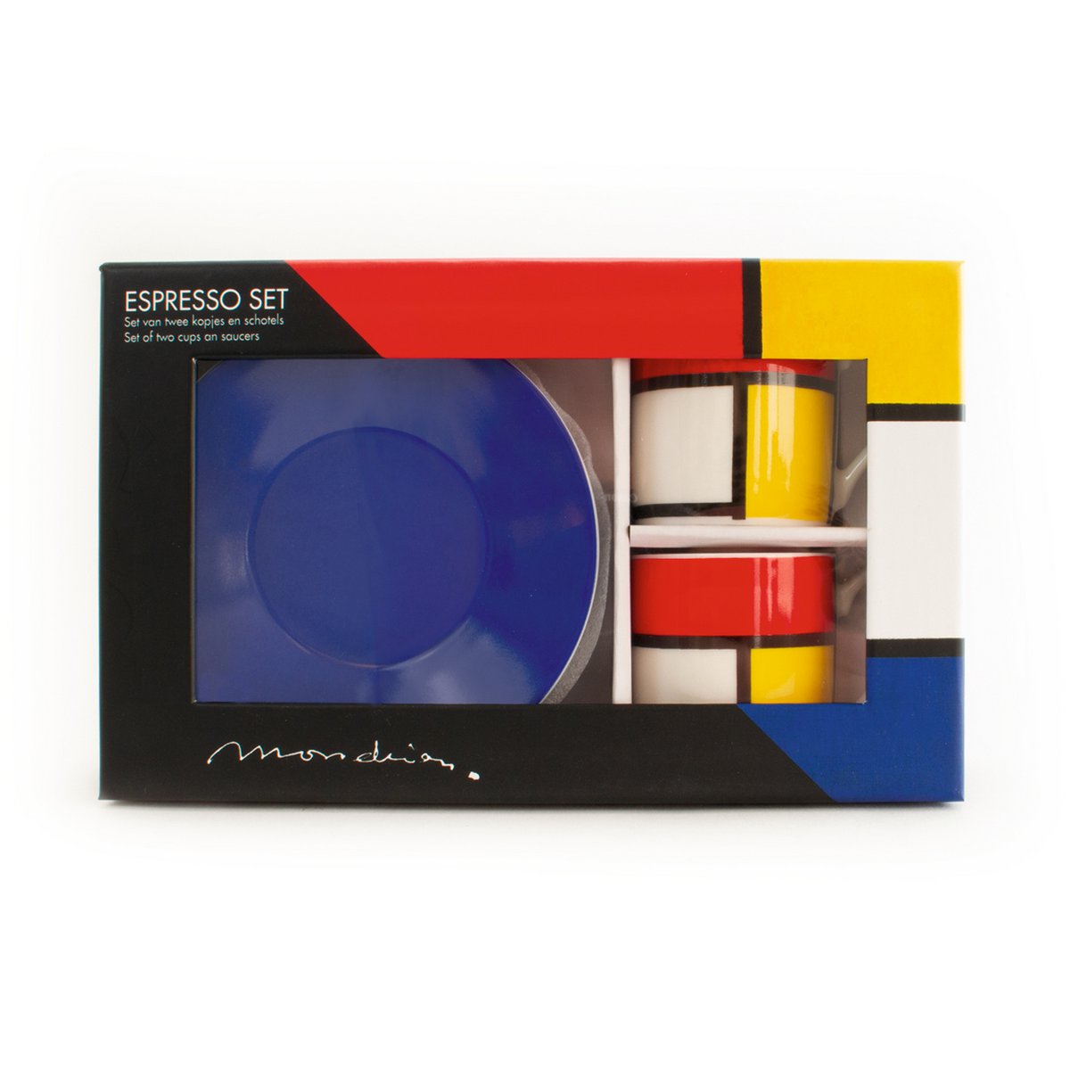 Espresso set, Mondrian