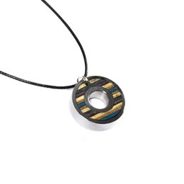 Skateboard houten lager hanger ketting, gerecycleerde skateboards en roestvrij staal, unisex