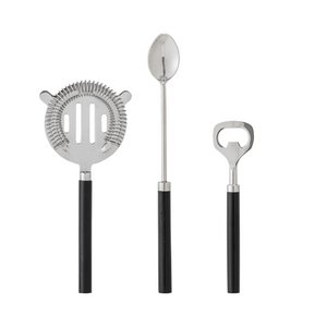 Cocktailbarset, zilver, roestvrij staal