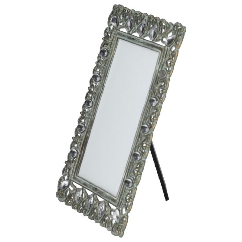 Decorative metal photo frame drops 20x15 cm