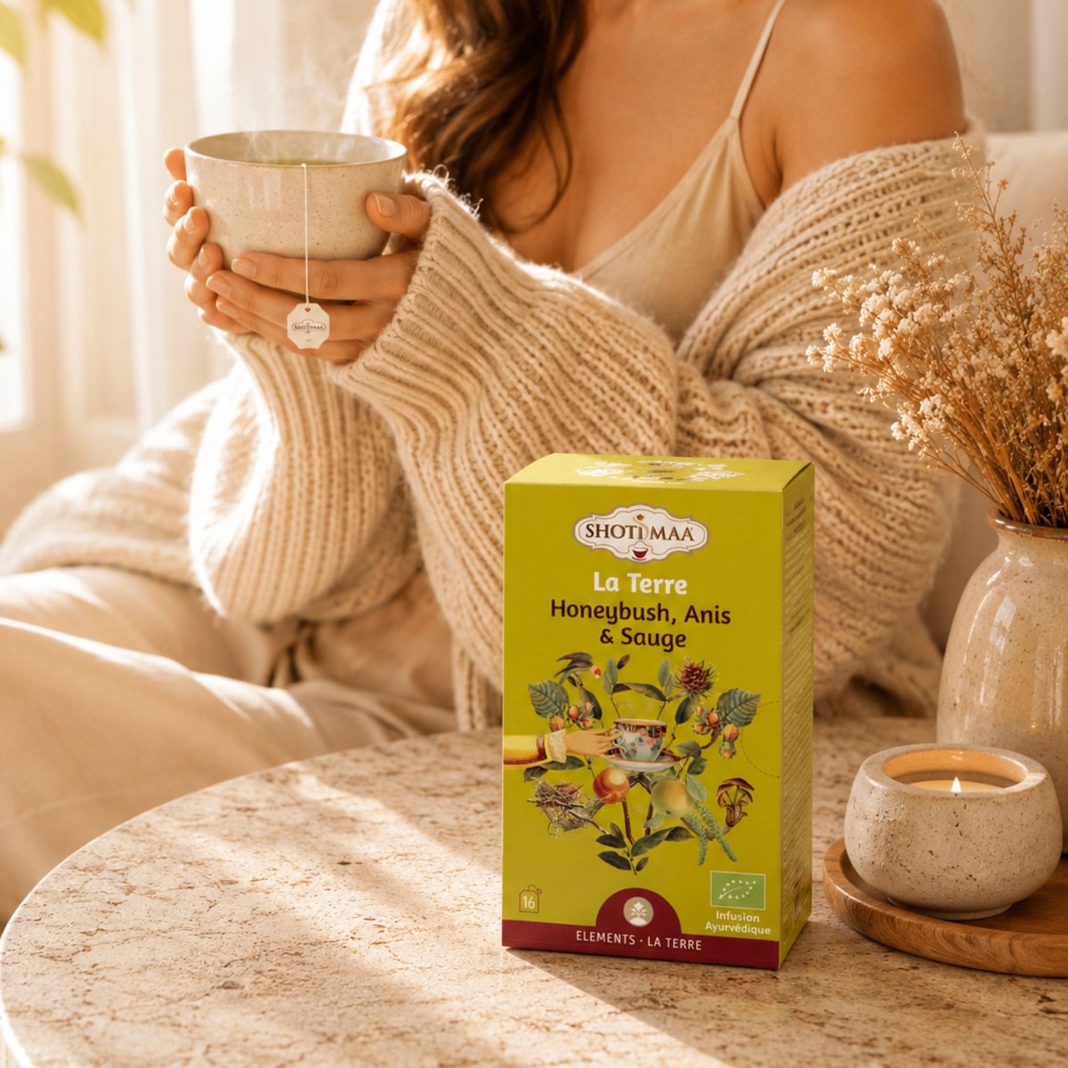 Bio-Kräutertee-Aufguss „Elements of Nature“ – Wohlfühl-Aufgüsse, inspiriert von den 5 Elementen für Ausgeglichenheit und Vitalität – erdig, beruhigend, revitalisierend, duftend