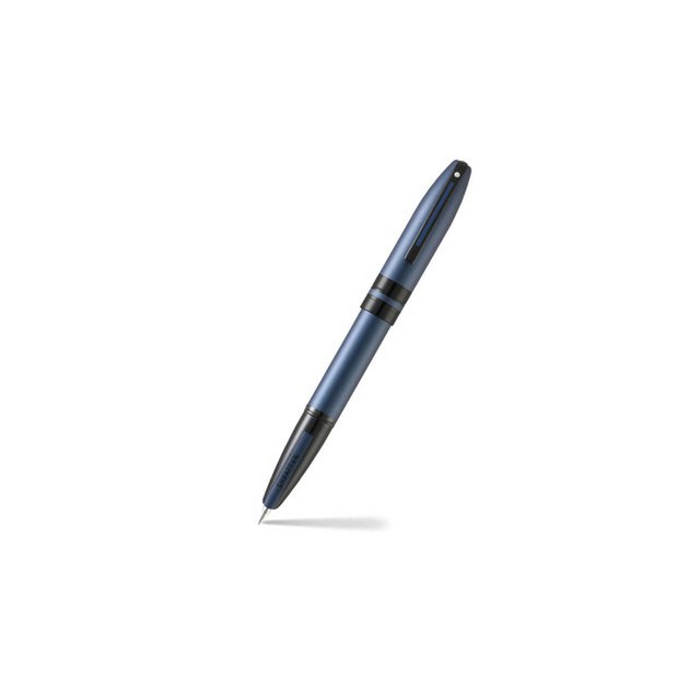 Vulpen SHEAFFER Icon E9110 F Mattblau lackierte schwarze Besätze