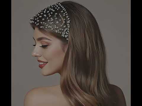 Luxe Knitted Crystal Hairnet