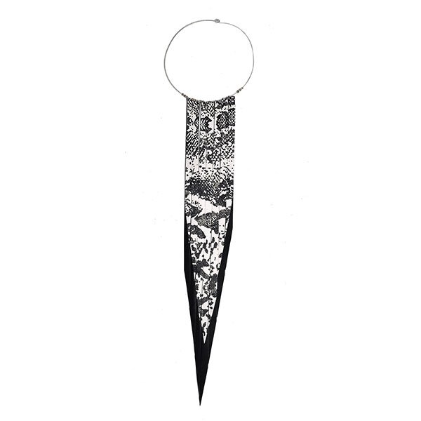 Black and printed phyton