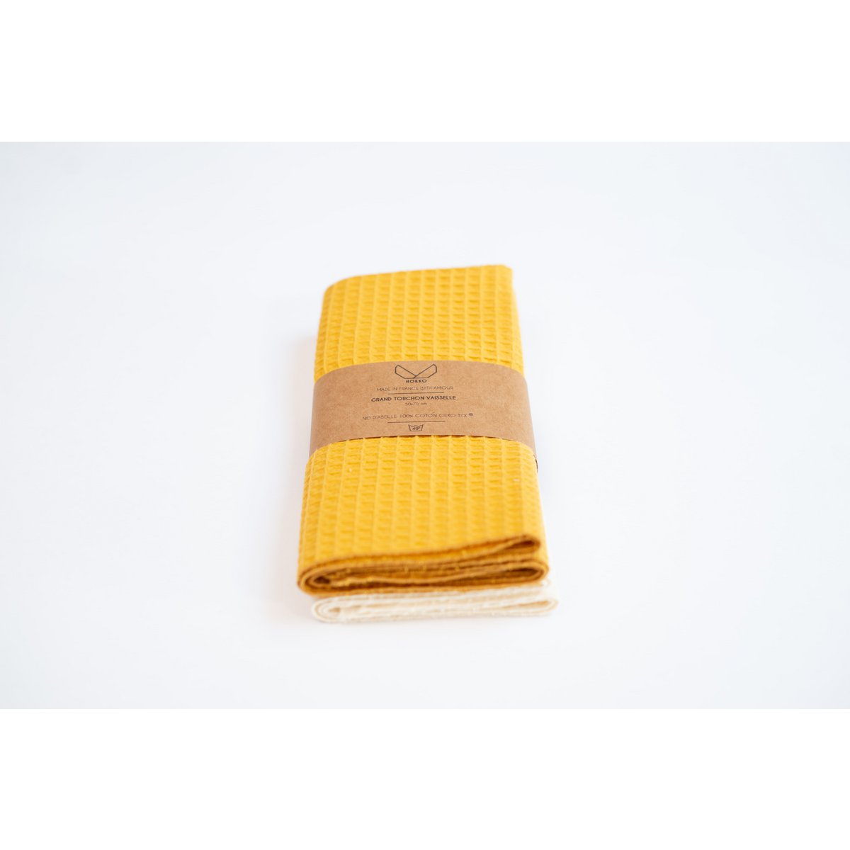 Set di 2 strofinacci da cucina - Giallo Senape