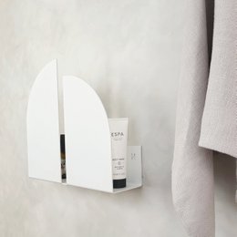 Wall magazine holder BAUHAUS, white, black, grey, beige