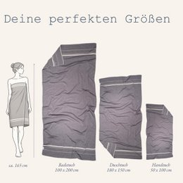 Ecobain håndklæde "Air" | Storm Cloud (Dunkelgrau)