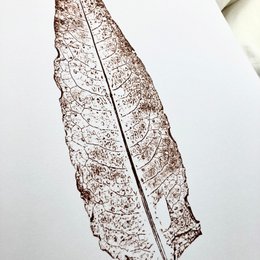 Poster monoprint blad II  NETTEG