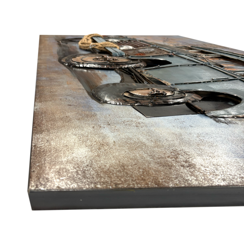 Quadro en métal "Jeep" 120 x 80 x 8 cm