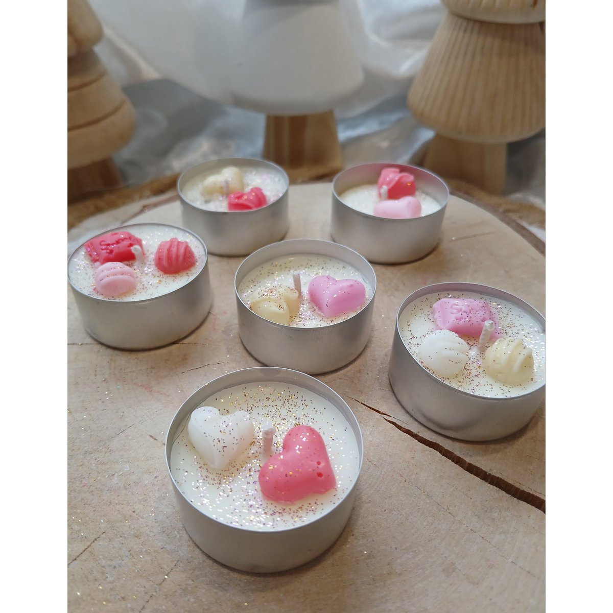 Świece Love Tea Light (opakowanie 6 szt.)