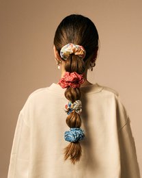 Block Print Scrunchie