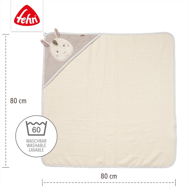 Badhanddoek lama met capuchon