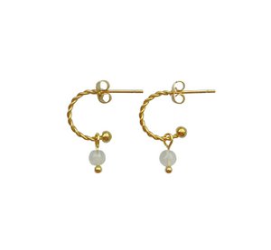 Earrings Moonstone - Gold