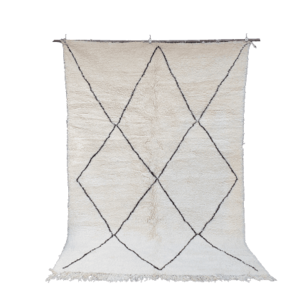 Berber rug Large black diamond made to measure