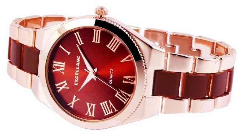 Reloj de mujer Excellanc con brazalete de metal.