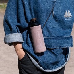 Water bottle - Pastel pink cover - 600ml