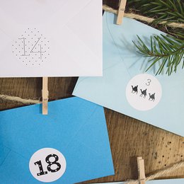 Advent calendar ice blue