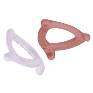 SILICONE TEETH RING MIX LILA/RED