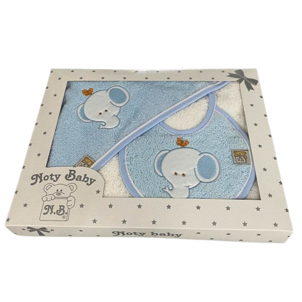 Ensemble de serviettes de bain avec capuche et bavoir