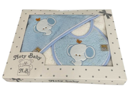 Ensemble de serviettes de bain avec capuche et bavoir