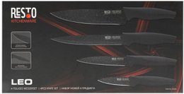 RESTO 95504 Leo Luxury Knife Set - 4 pieces - In gift packaging