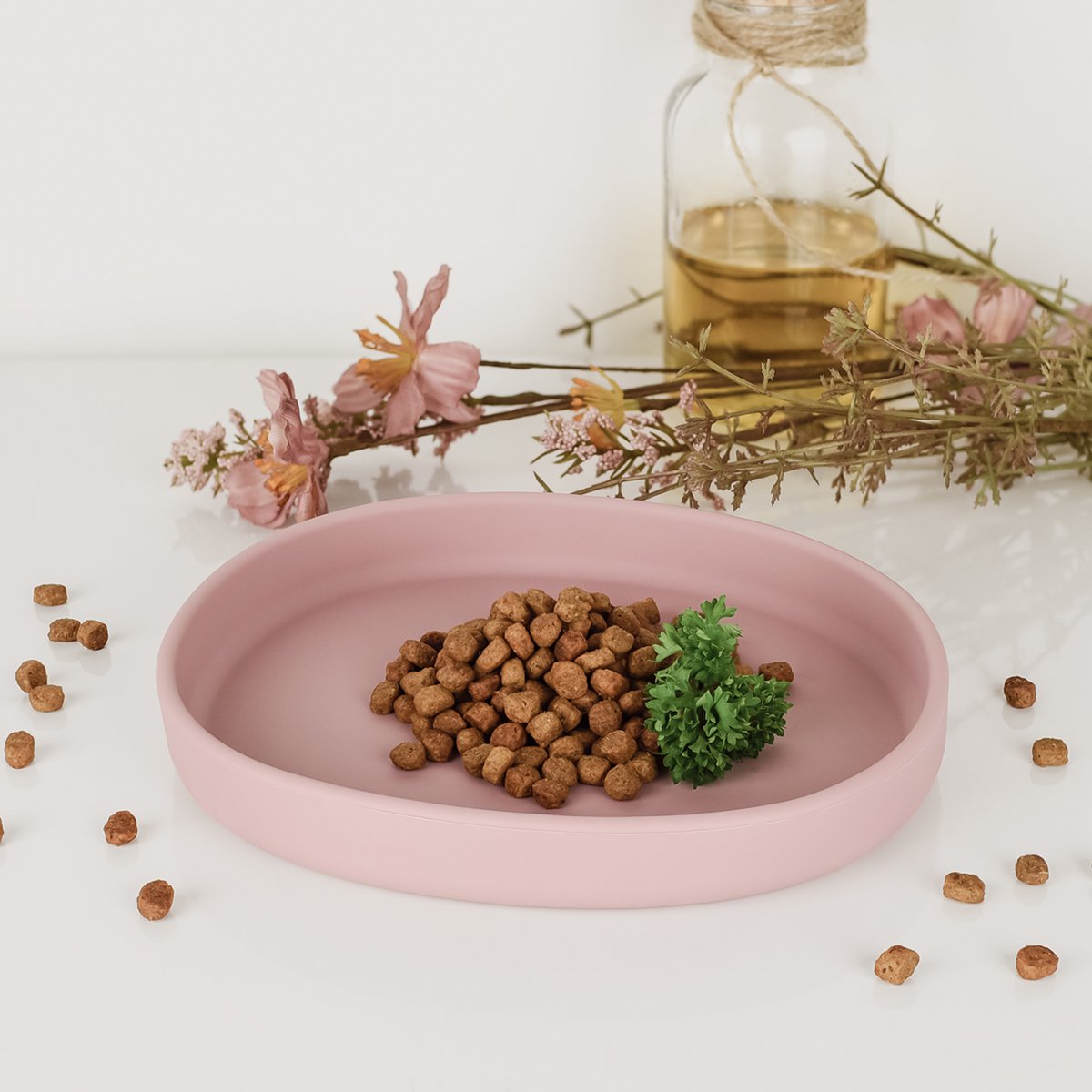 ne&no® Silikon Futterschale - Schnurrhaarfreundlich - extra flach - für Katzen