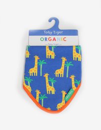 Organic cotton baby cloth with giraffe print