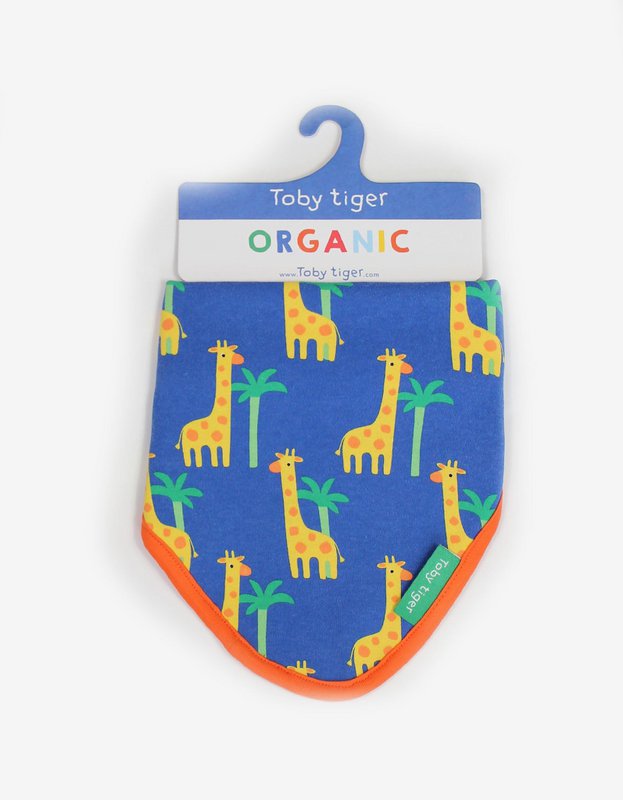 Organic cotton baby cloth with giraffe print