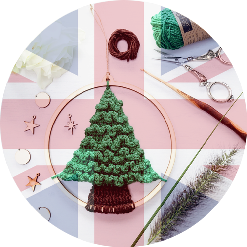 Christmas holiday tip! - DIY Crochet kit Christmas tree in wooden ball