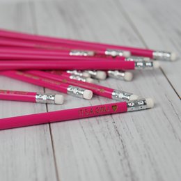Pink træ HB -blyant med viskelæder, perfekt gave til studerende, kunstnere og lærere