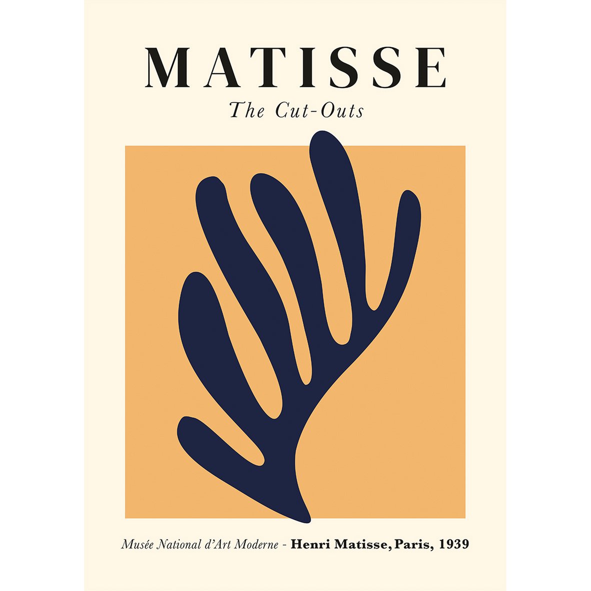 Plakat Henri Matisse - Nie. 2 zostaw na żółtym tle