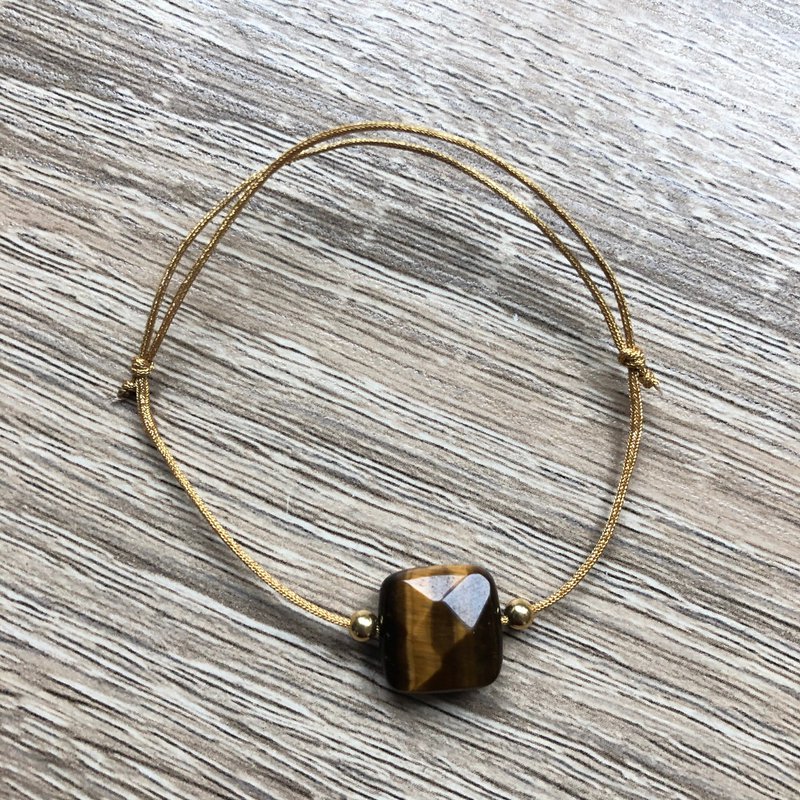 Bracelet cordon coulissant Mia plaqué or