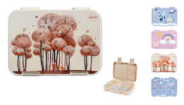 Boîte à lunch pour enfants Animaux de la forêt Crème – Boîte à bento | JÉNARD®