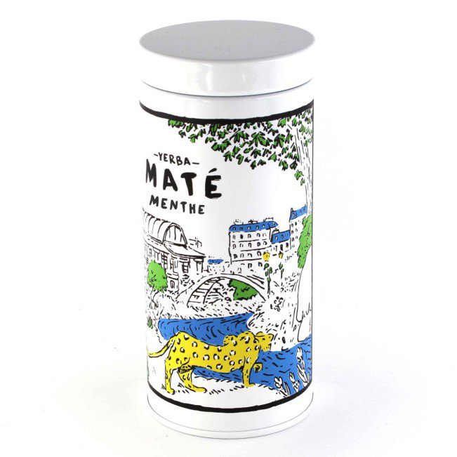 Biologische Mint Mate - 100g blikken doos mate