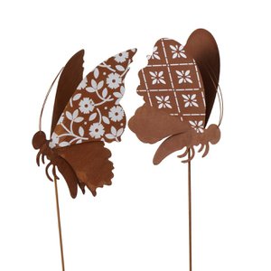 Garden spike butterfly iron 125cm