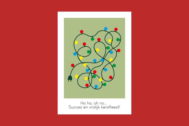Tarjeta de Navidad - ¡Ho ho, oh no!