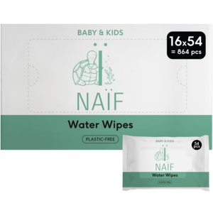 Naïf Plasticvrije Billendoekjes voor Baby & Kids 16 packs
