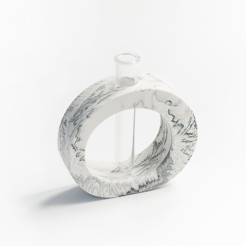 Jesmonit-Vase mit rundem Stiel, 12,5 cm