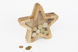 Spargris, Wooden Star sparegris