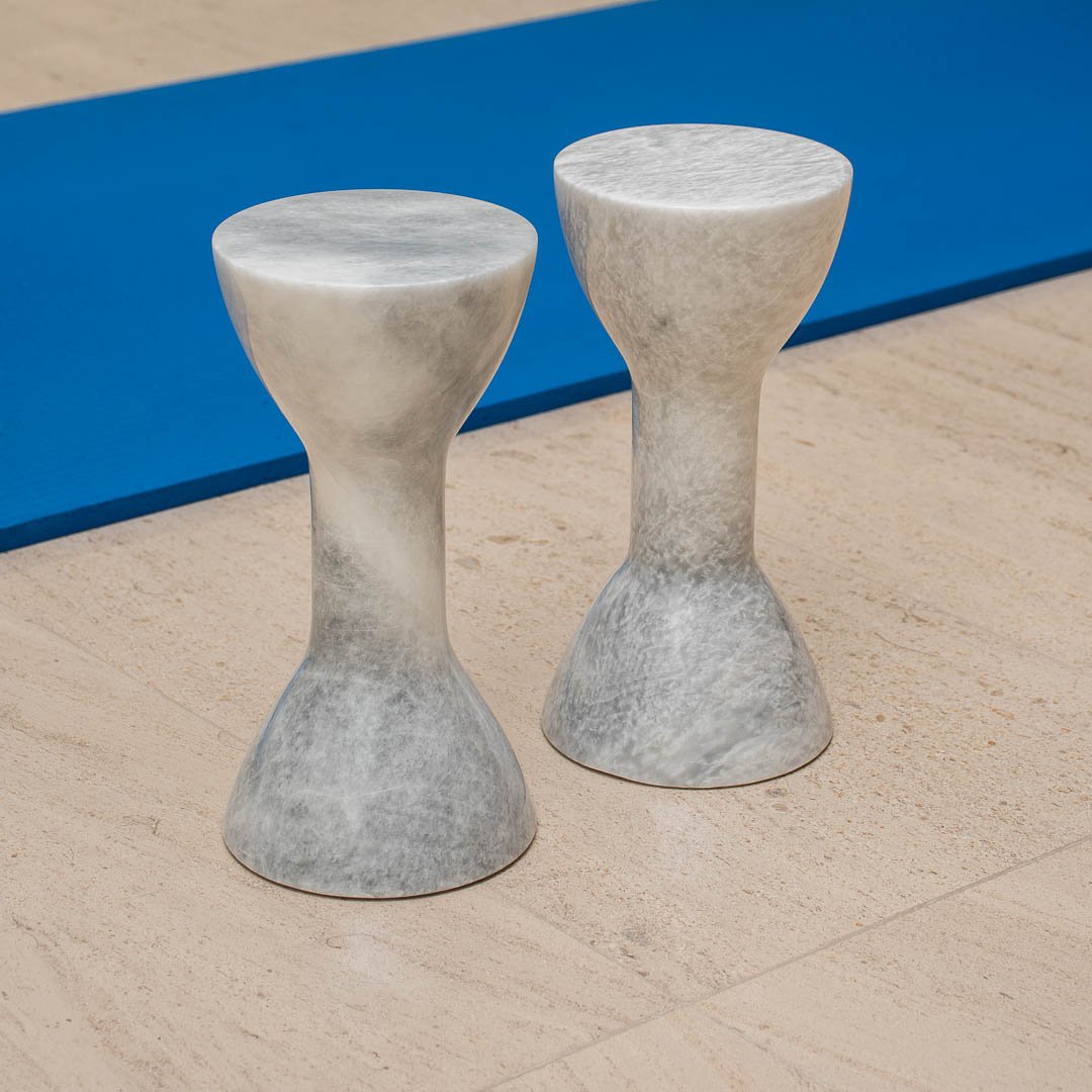 Wit Marmer dumbbells 3 kg