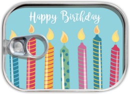 Dåse post "Happy Birthday" lys