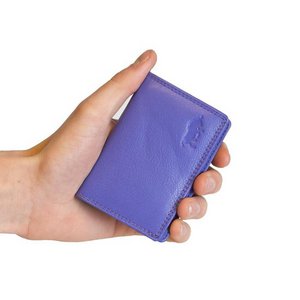 Dames portemonnee mini paars leer dames portemonnee paars extra klein