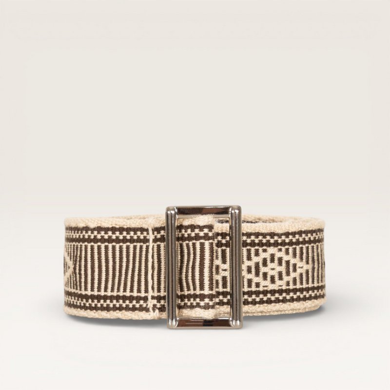 Geometric buckle belt | Black