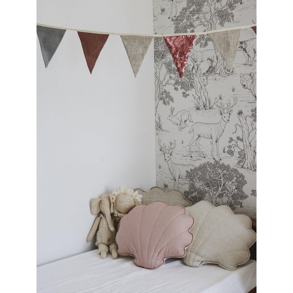 Guirlande de Sequins « Rose et Gris »