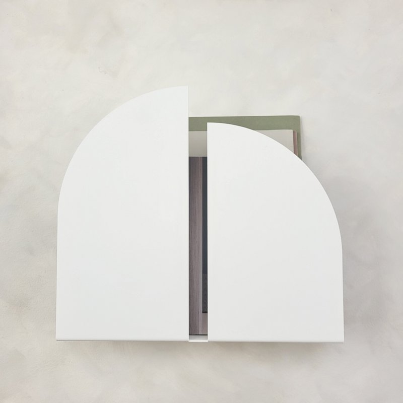 Portariviste da parete BAUHAUS, bianco, nero, grigio, beige