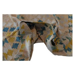 Nomadic Handwoven Khaki Kilim Carpet
