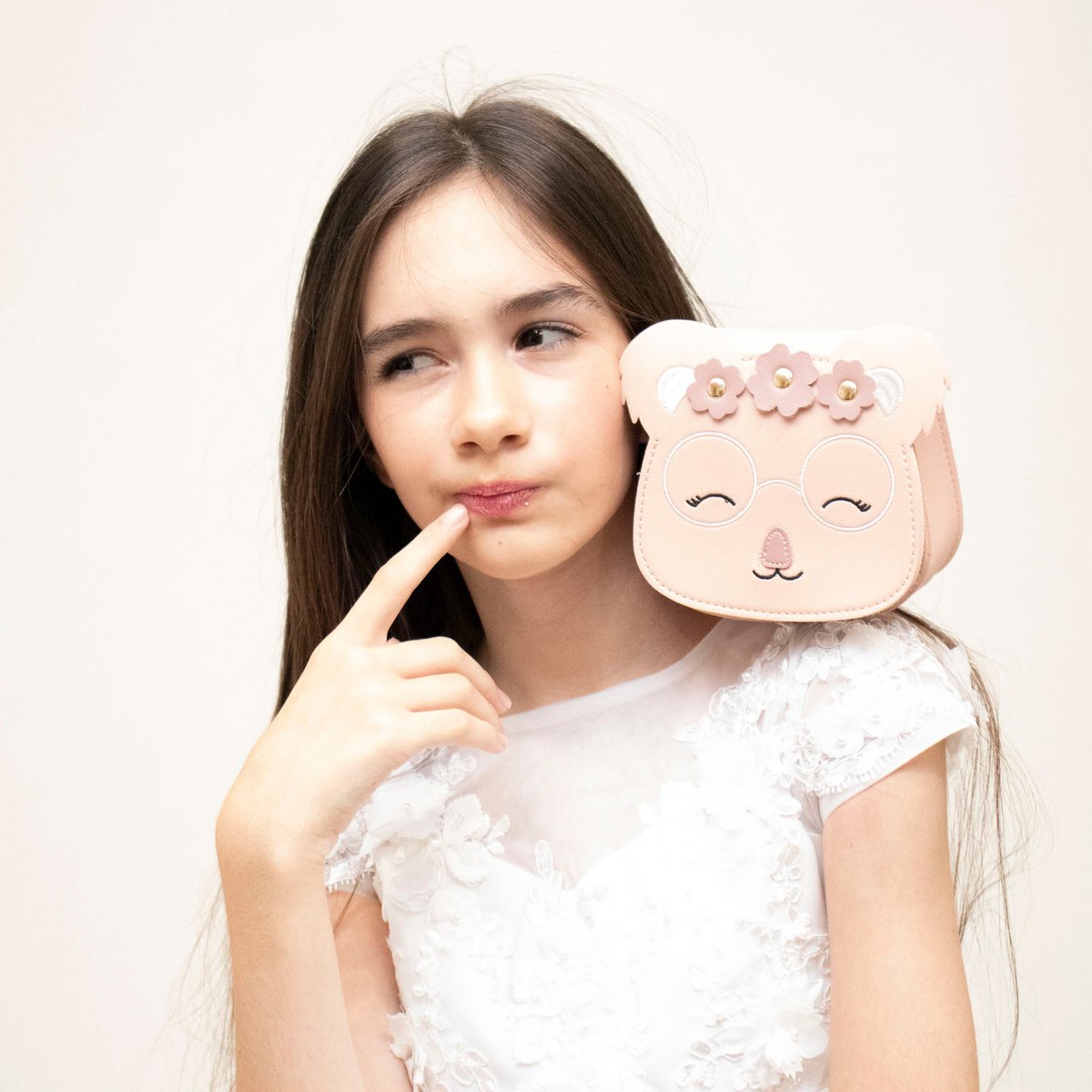 Children's shoulder bag - Yumi the little koala Pink