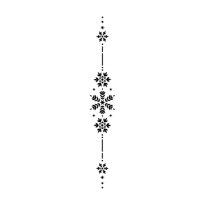 Tatuaje temporal Sioou - Camino de copos de nieve x5