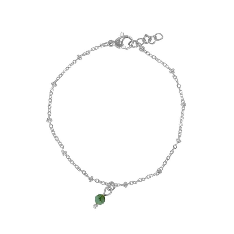 Birthstone Armbånd - Sølv (kan bestilles pr. måned)